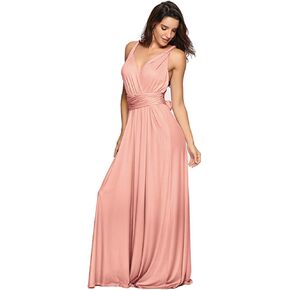 Clothink Convertible Warp Maxi Dress Multi Way Wear Party Wedding Bridesmaid Long Dresses