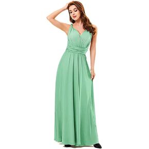 فستان ماكسي قابل للتحويل من Clothink، متعدد الاتجاهات، فساتين طويلة لوصيفات العروس وحفلات الزفاف in Kuwait