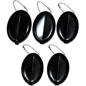 5 Black Coin Purses in Popular Colors