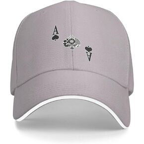 Flyjbs Unisex Ace of Spades Poker Baseball Cap Adjustable, Geometric Baseball Hat for Women Men