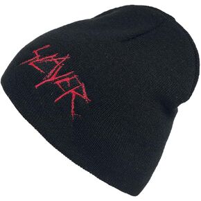 RAZAMATAZ Slayer Logo Knit Beanie Hat Official Thrash Metal Headgear Apparel Merchandise