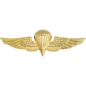 MEDALS OF AMERICA EST. 1976 Navy/Marine Parachutist Badge Regulation Size, Gold Finish