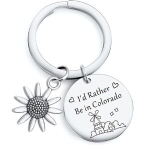 RSZOTW Colorado Gift Nature Lover Keychain Camping Keychain Adventuring Gift Hiking Gift Outdoor Gift Colorado Lover Keychain