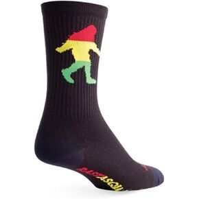 Sockguy Crew Cuff Socks Rasta Squatch