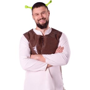 ComfyCamper Ogre Costume Adult Men Woman Vest - Faux Leather Womens Mens Donkey Outfit Renaissance Cosplay Halloween