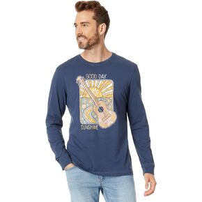Life is Good Good Day Sunshine Guitar Long Sleeve Crusher-Lite™ Tee in Saudi Arabia