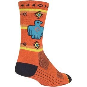SockGuy Crew 6in Thunderbird Cycling/Running Socks (Thunderbird - S/M)