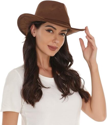 CAIKQ Brown Cowboy Cowgirl Hat in Kuwait