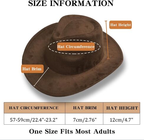 CAIKQ Brown Cowboy Cowgirl Hat in Kuwait