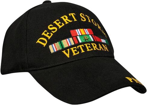 قبعة Desert Storm Veteran مخضرم بكل فخر، أسود، مقاس واحد, أسود, One Size in Saudi Arabia