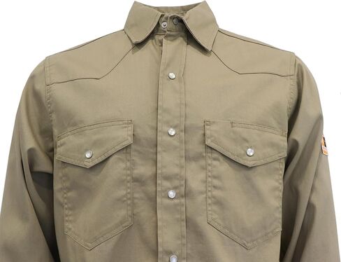 كونريكو قمصان للرجال من اف ار مصنوعة من القطن 100% 6.5 اونصة مقاومة للحريق خفيفة الوزن قمصان عمل منقوشة للرجال in Kuwait