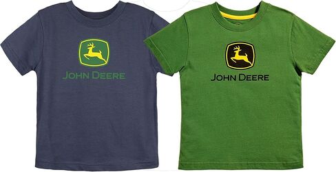 تي شيرت بأكمام قصيرة للأولاد يحمل علامة تجارية من John Deere in Saudi Arabia
