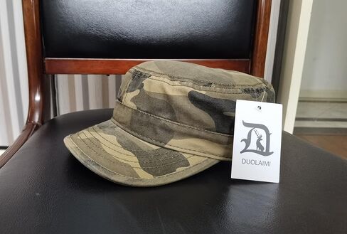 قبعات Duolaimi Cotton Cadet Army Cap Military للرجال من الجنسين in Kuwait