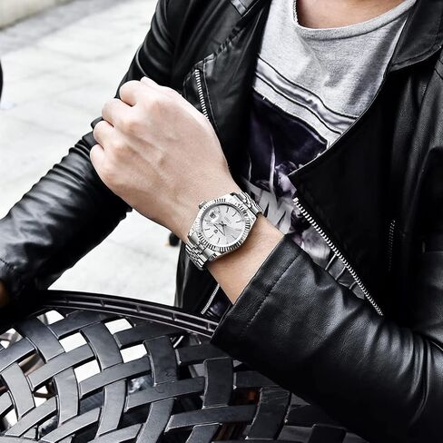 RollsTimi Pagani Design Men's Watch, Japan nh35 Movement, Stainless Steel, Self-Winding Elite Business Watch, Sporty, 100 Meter Water Resistant. in Saudi Arabia