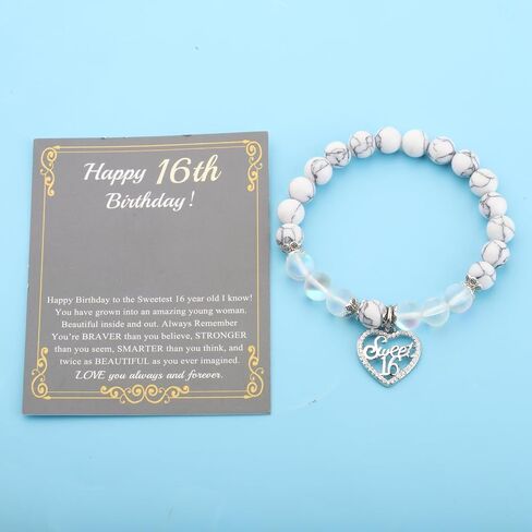 FUSTMW 16th Birthday Gifts for Girls Sweet 16 Gifts Necklace Sweet 16 Jewelry 16 Year Old Girls Birthday Gifts in Saudi Arabia