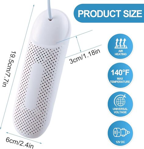 Ametuily Shoe Dryer,Boot Dryer for Work Boots,Electric Shoes Dryer/Warmer with Timer for Sneakers,Boots,Socks & Gloves,US Plug (Shoe Dryer with Timer) in Kuwait