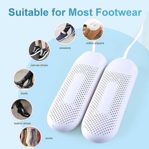 Ametuily Shoe Dryer,Boot Dryer for Work Boots,Electric Shoes Dryer/Warmer with Timer for Sneakers,Boots,Socks & Gloves,US Plug (Shoe Dryer with Timer) in Kuwait