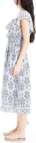Max Studio Women's Off The Shoulder Smocked Waist Midi Dress in Saudi Arabia
