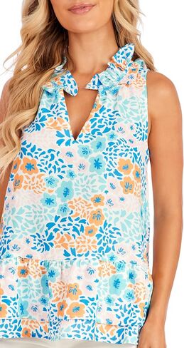 Mud Pie Women's Jeanette Flounce Top in Saudi Arabia