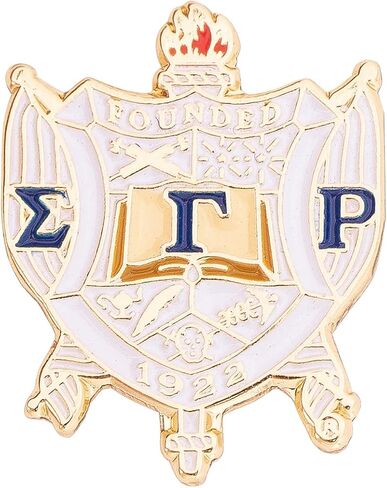 سترة Sigma Gamma Rho Lapel Pin Sorority Enamel اليونانية للملابس الرسمية (دبوس طية صدر السترة - تصميم A - شعار) in Saudi Arabia