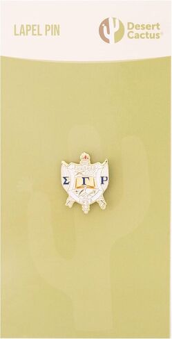 سترة Sigma Gamma Rho Lapel Pin Sorority Enamel اليونانية للملابس الرسمية (دبوس طية صدر السترة - تصميم A - شعار) in Saudi Arabia