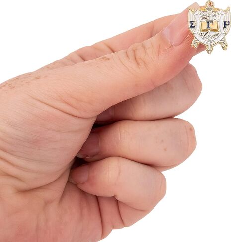 سترة Sigma Gamma Rho Lapel Pin Sorority Enamel اليونانية للملابس الرسمية (دبوس طية صدر السترة - تصميم A - شعار) in Saudi Arabia