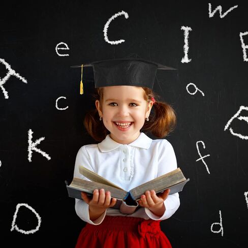 Child Size Graduation Caps Black Felt Kindergarten Grad Hats for Preschool Graduation in Kuwait