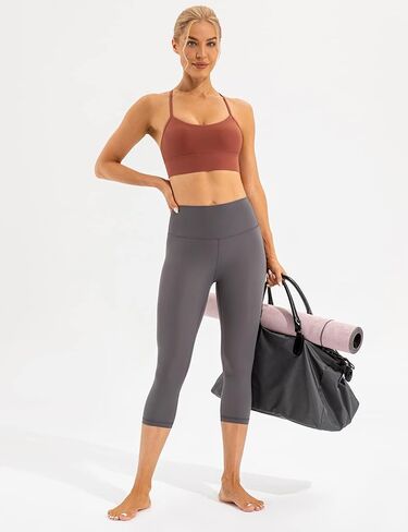 Ukaste Women's Studio Essential Yoga Leggings 21" / 25" - Soft Stretch Workout Active Tights Pants in Kuwait