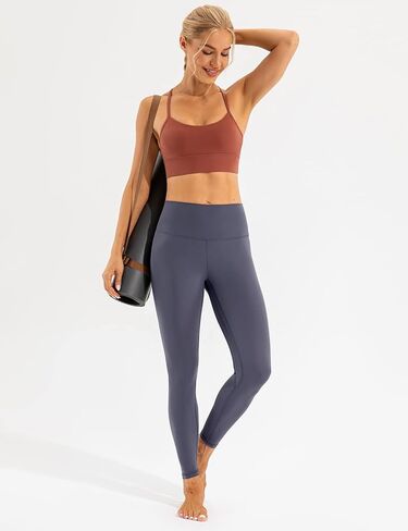 Ukaste Women's Studio Essential Yoga Leggings 21" / 25" - Soft Stretch Workout Active Tights Pants in Kuwait