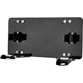 Mofun UTV ATV 8 3/4" Bracket Mounting Hole, 10" Flip-Up Winch Roller Fairlead License Plate Holder Bracket Kit, Steel