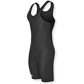 adidas Solid Stock Wrestling Singlet - Black - XL