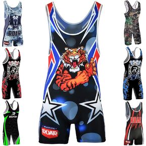 Roar Athletic Men's Wrestling Singlet Suit Bodywear Uniform