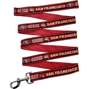 NFL PET Leash San Francisco 49ers Dog Leash, Large Football Team Leash for Dogs & Cats. A Shiny & Colorful Cat Leash & Dog Leash Licensed by The NFL