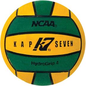 KAP7 Green/Yellow HydroGrip Water Polo Ball (NCAA and NFHS Official) - Size 4