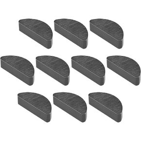 10pcs Woodruff Key 15 x 4 x 6mm Lawnmower Spare Part Compatible with Mountfield Compatible with Stiga Compatible with Honda Metal Woodruff Key
