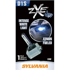 SYLVANIA - D1S SilverStar zXe HID (High Intensity Discharge) Headlight Bulb - High Performance Brighter and Whiter Light, Xenon Fueled, with a HID Attitude and Style (Contains 1 Bulb)