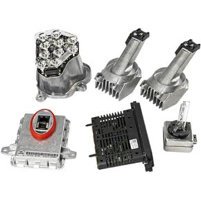 1 Set Left Xenon Ballast Bulb LED Module Diode Kit LH Fits for BMW 5 Series 528i 535i 2011-2013 Automotive Aftermarket Parts Replace#63-11-7-271-903 63-21-7-217-509 63117271903 63127262731