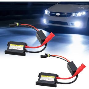 2PCS HID Ballast, 35W DC 12V Universal Xenon Headlight Ballast Kit, Super Slim DC Xenon Lamp Ballast Fits H1 H3 H4 H7 H8 H9 H11 H13 9005 9006 9007 5202 880 HB1 HB2 HB3 D2S D2C D2R