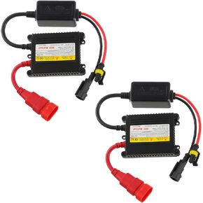 DC 12V 55W Ultrathin HID Ballast DC Xenon Lamp Ballast Automotive Headlight Stabilizer Suitable for H1 H3 H4 H7 H11 H13 9005 9006 9007 5202 880(Pack of 2pcs)