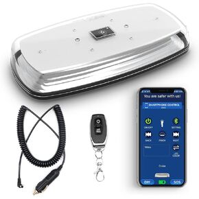 agrieyes 84 أضواء LED على السطح العلوي، 40 لونًا شريط إضاءة صغير للشاحنات، أضواء طوارئ تحذيرية للسلامة المغناطيسية للمركبات، ضوء منارة خطر لبناء سيارة محراث الثلج