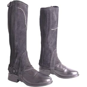 AK Wesley Breathable Real Suede Leather Half Chaps AKRS-2150