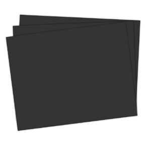 School Smart 1485744 Railroad Board, 6-ply Thickness, 22" x 28", Black (Pack of 25)