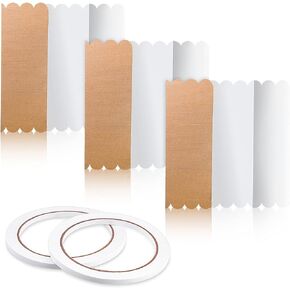Zonon 3 Pcs Trifold Poster Board with 2 Rolls Double Sided Tapes 14 x 22 Inch Fold Display Board White Foldable Paperboard for Science Fair, School Projects, and Business Presentations Supply