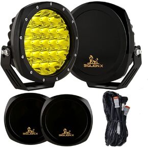 BIGLION.X 4 Inch 160W 18800LM Round LED Offroad Lights Driving Spotlights Fog Light Super Bright Bumper Off Road Driving Light with Wiring Harness IP68 for Pickup Trucks SUV ATV UTV