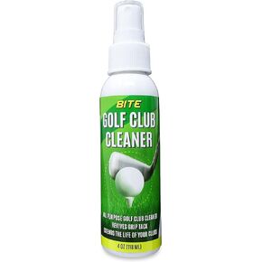 Bite Golf Club and Grip Cleaner | Keeps Clubs, Irons, and Drivers Clean | Use With Cloth, Brush, or Bottle Brush Refill | Restore Grip Tack