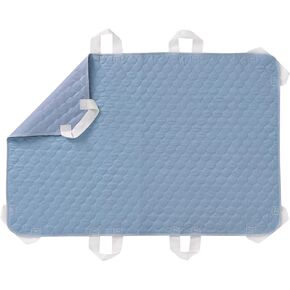 JUSSYOS Positioning Bed Pad with 8 Handles, Ultra Absorbent Incontinence Underpad 36"x52" Extra Large Waterproof Reusable Transfer Pad for Adults and Elderly at Home & Hospital (Green 2 Pack)