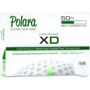 Polara Ultimate Straight, Extra Spin, Extra Distance, and Extra Distance & Spin Premium Golf Balls | Hook and Slice Correction | Perfect for Recreational Golfers | 1 Dozen Balls
