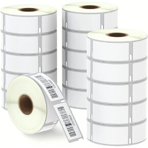 BETCKEY - Compatible DYMO 30252 (1-1/8" x 3-1/2") Address & Barcode Labels - Compatible with DYMO Labelwriter 450, 4XL, NOT Fit 550 & 5XL [16 Rolls/5600 Labels]
