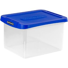 Bankers Box 1 Pack Heavy-Duty Plastic File Storage Box with Hanging Rails, Letter/Legal