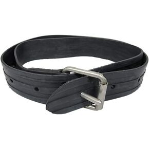 Scuba Choice Spearfishing Free Dive Heavy Duty Rubber Weight Belt with SS Buckle, 61", 1.5m,Black